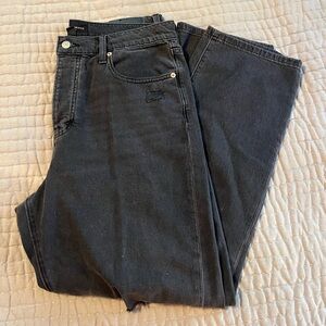 90s loose high rise straight Lucky Brand black jeans- size 10/30